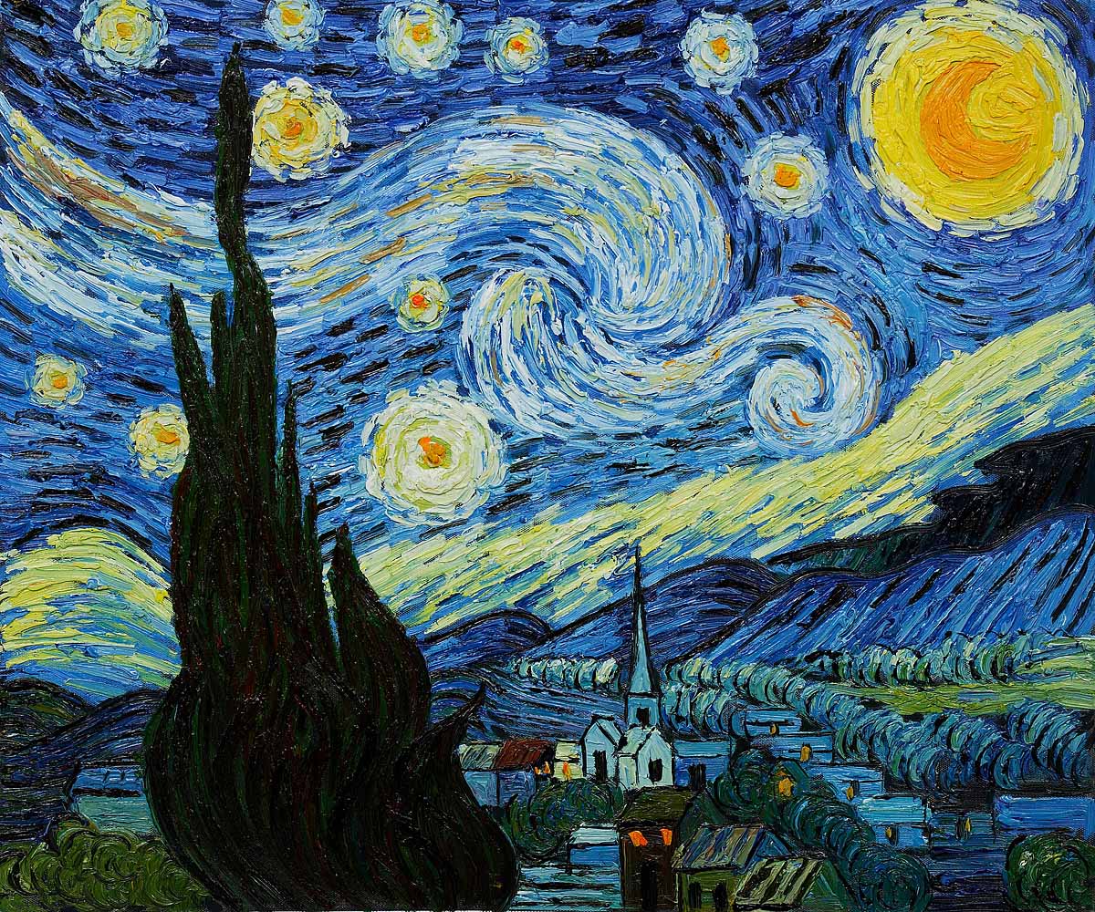 Starry Night by Vincent Van Gogh - Click Image to Close